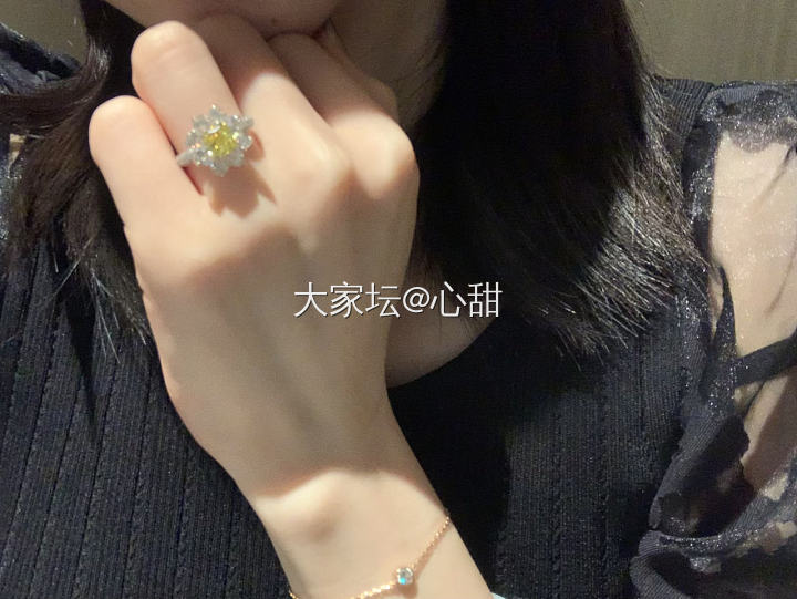 今天戴什么系列之克拉钻戒💍_戒指培育钻