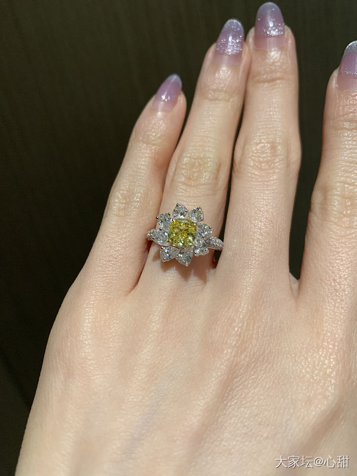 今天戴什么系列之克拉钻戒💍_戒指培育钻