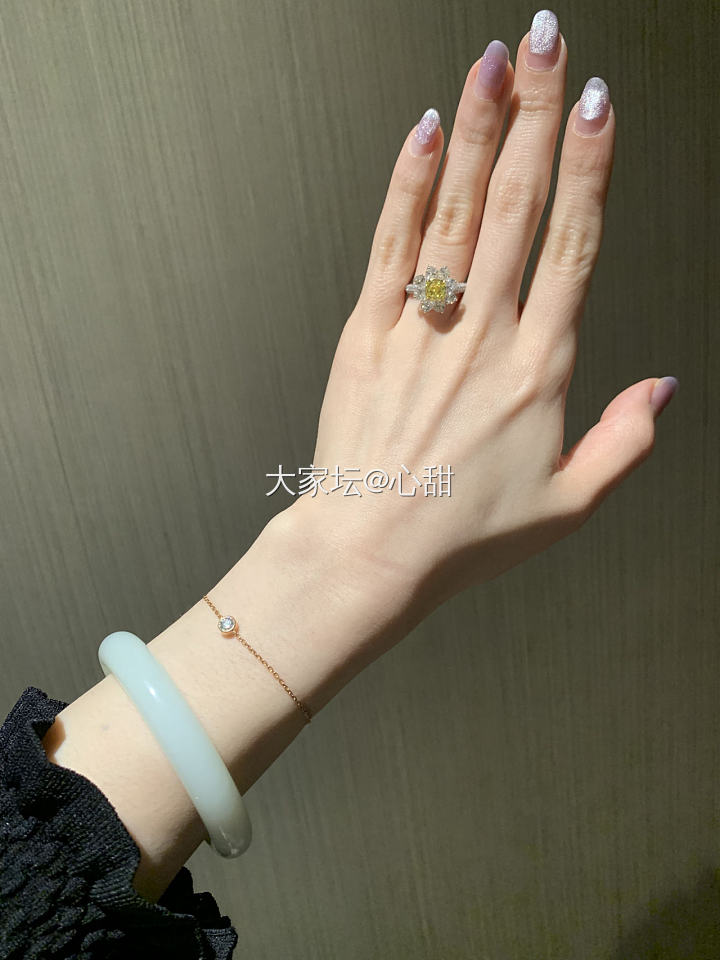 今天戴什么系列之克拉钻戒💍_戒指培育钻
