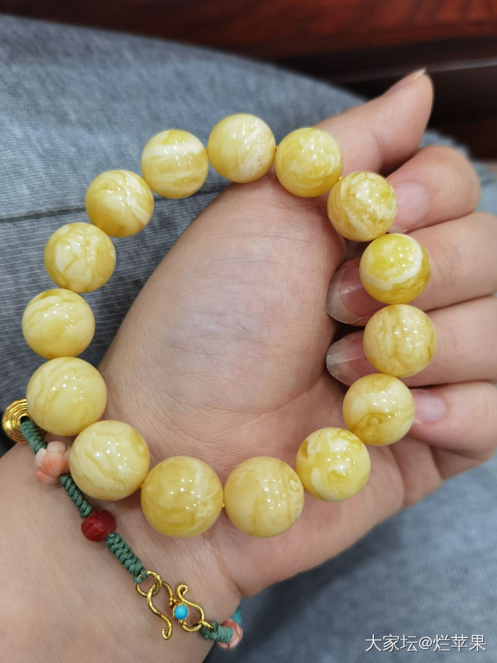 蜜蜡手串_珠串蜜蜡