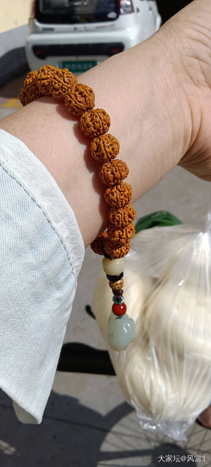 小金刚在阳光下太帅了！_菩提子珠串文玩
