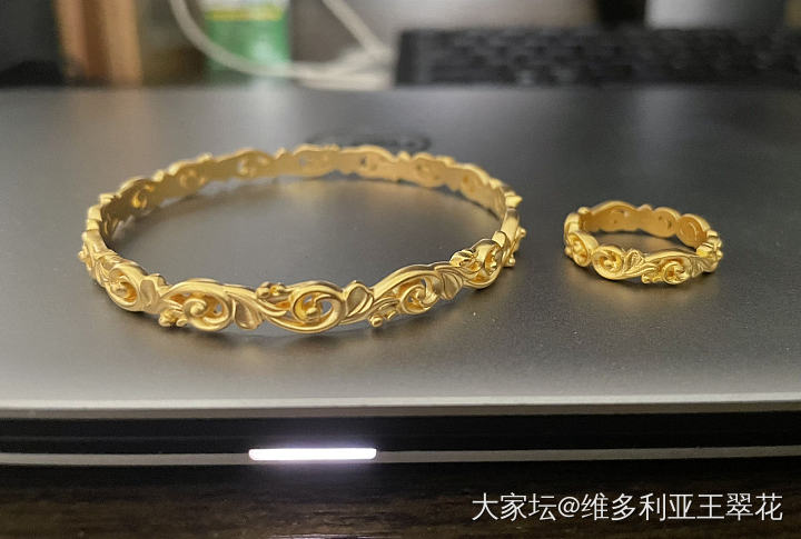 校长家的唐草纹手镯戒指终于到了！_戒指福利社手镯金