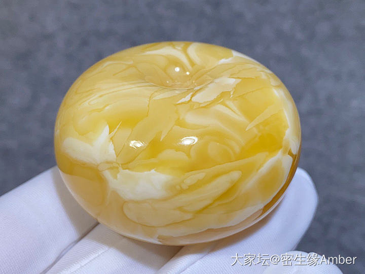 妖花纹路的面包圈🍩_琥珀蜜蜡