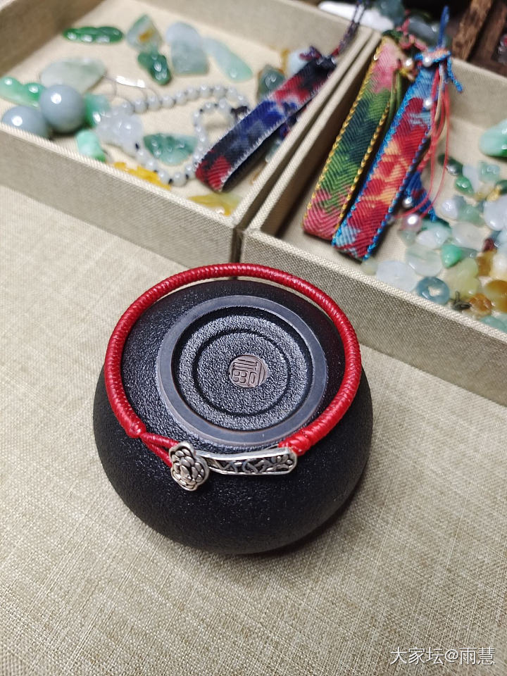 今天做的一条金刚结手绳_编绳