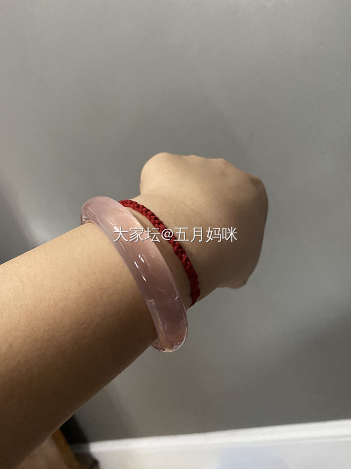 粉水晶手镯_水晶