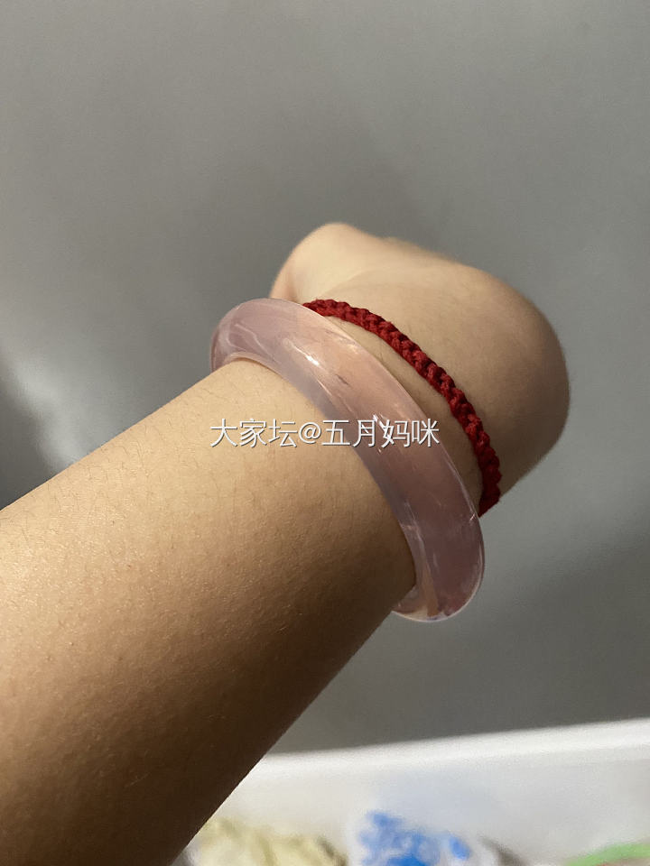粉水晶手镯_水晶