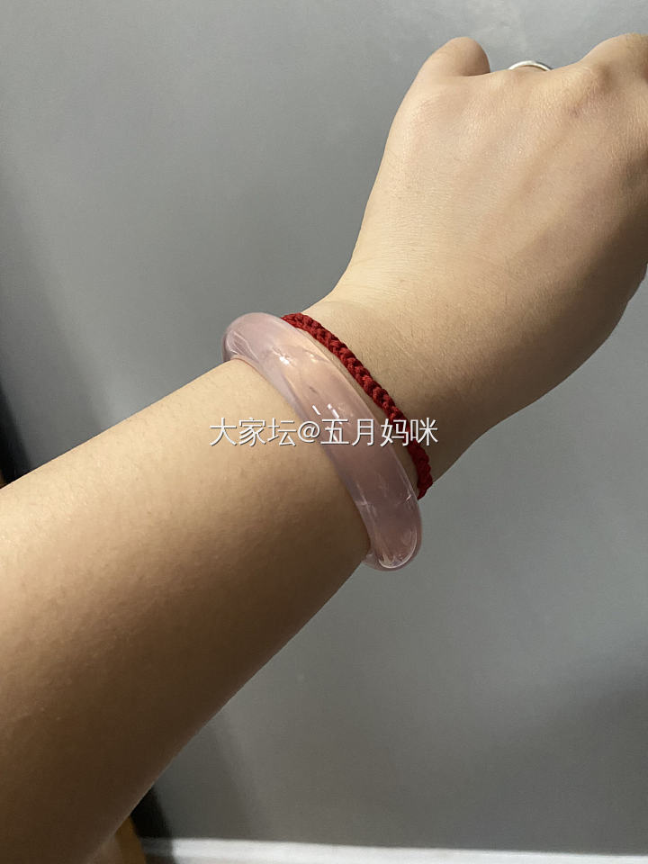 粉水晶手镯_水晶