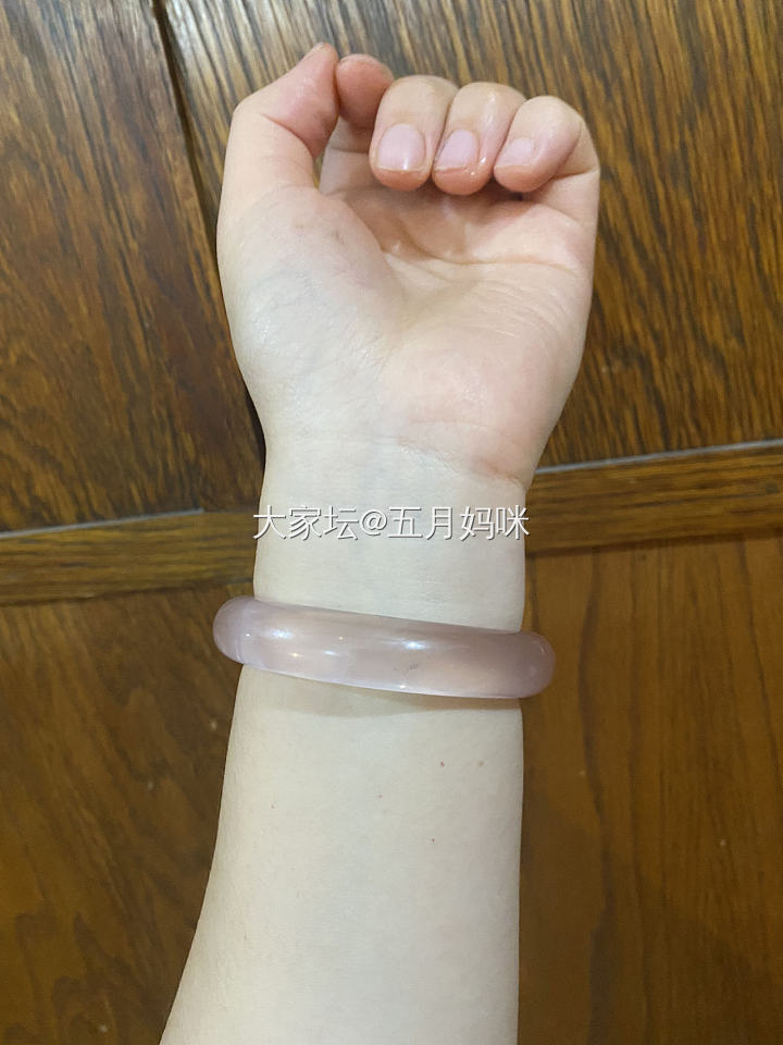 粉水晶手镯_水晶