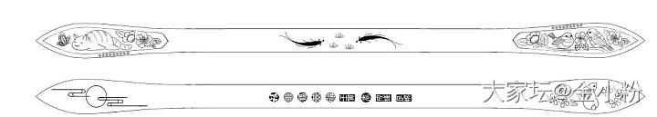 成峰-小肥鸟➕趴趴猫 双尖➕内刻玉兔望月外刻双鱼_匠人银