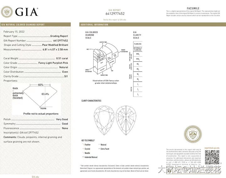 上新货
水滴 0.51ct FLPP SI1 VGGD N GIA
形体漂亮 肉..._异形钻