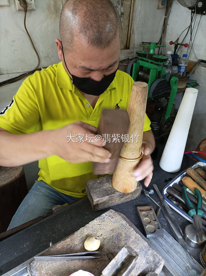 明天又要高铁🚅今天找周师傅打了个古法甜甜圈⭕_打金
