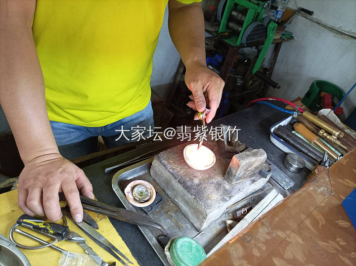 明天又要高铁🚅今天找周师傅打了个古法甜甜圈⭕_打金