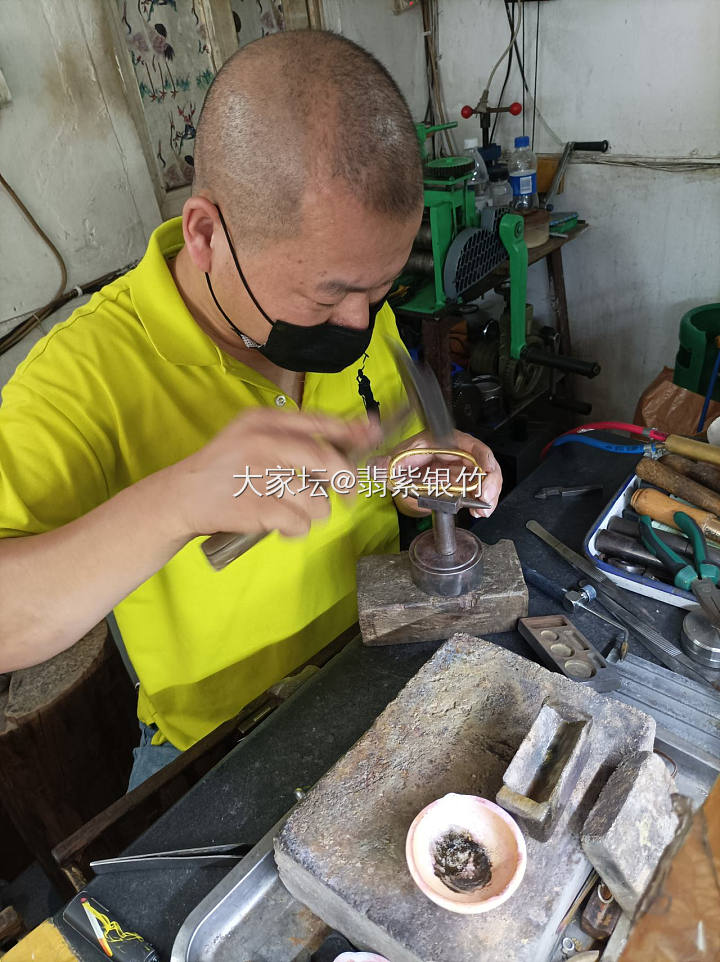 明天又要高铁🚅今天找周师傅打了个古法甜甜圈⭕_打金