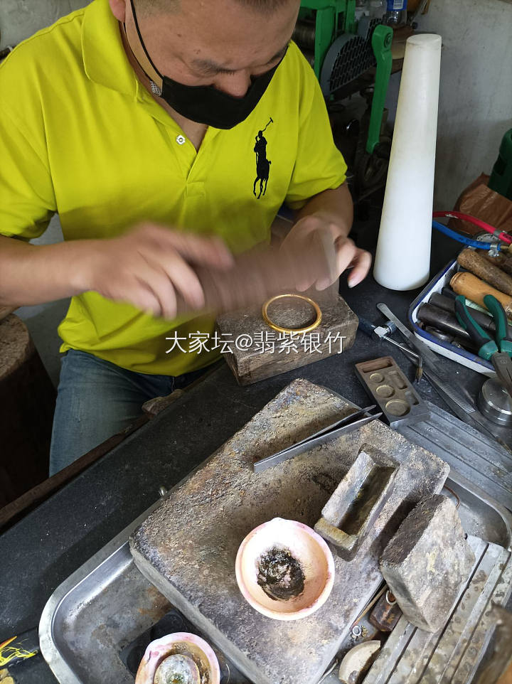 明天又要高铁🚅今天找周师傅打了个古法甜甜圈⭕_打金