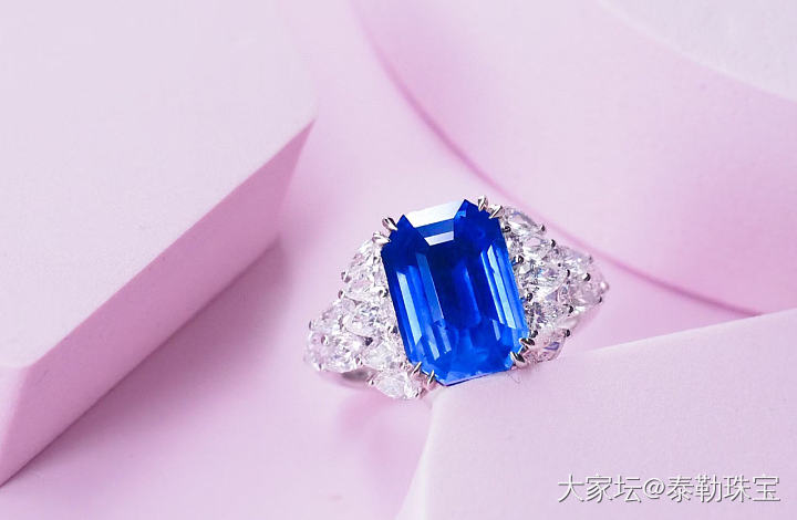 【泰勒彩宝】7.62ct蓝宝石戒指