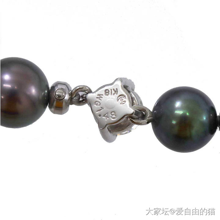 田琦TASAKI的一条珍珠项链_金有机宝石钻石