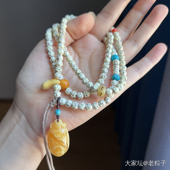 搭配好的小星月_搭配菩提子