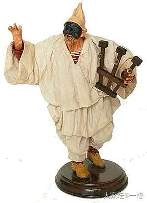 那不勒斯Pulcinella面具～意大利沙丁红珊瑚_有机宝石