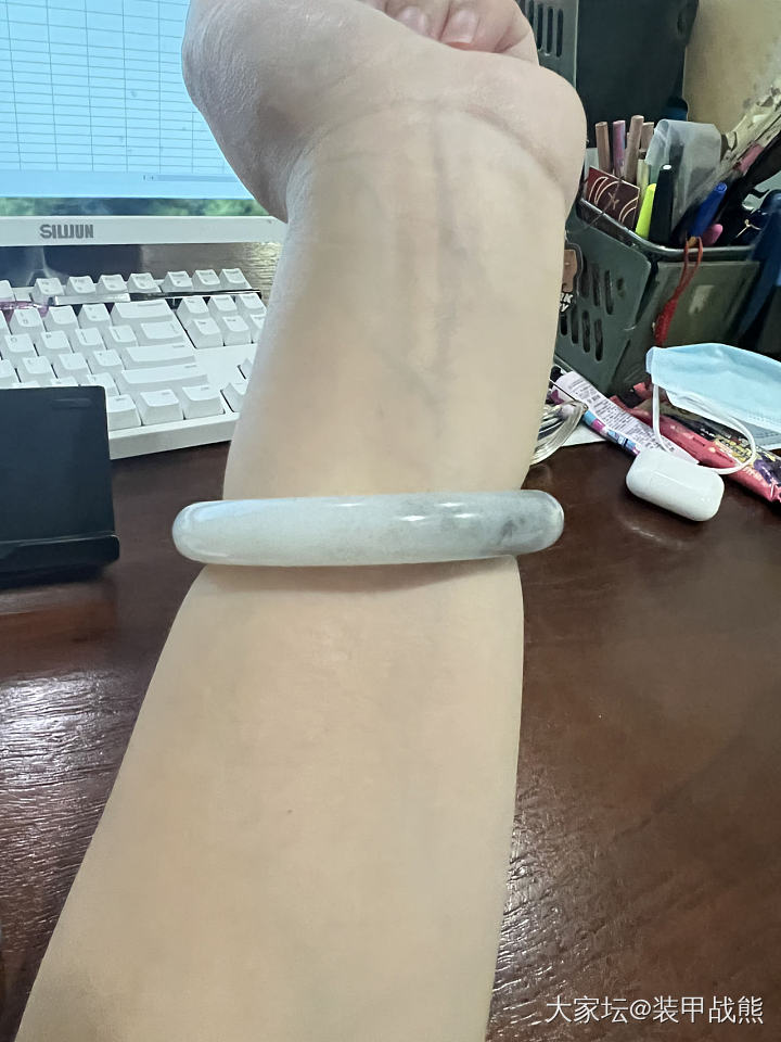 让我看看你们今天戴了啥_手镯银