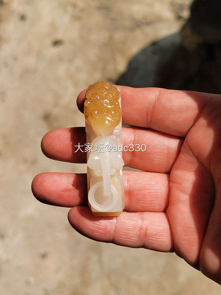 瑞兽_和田玉