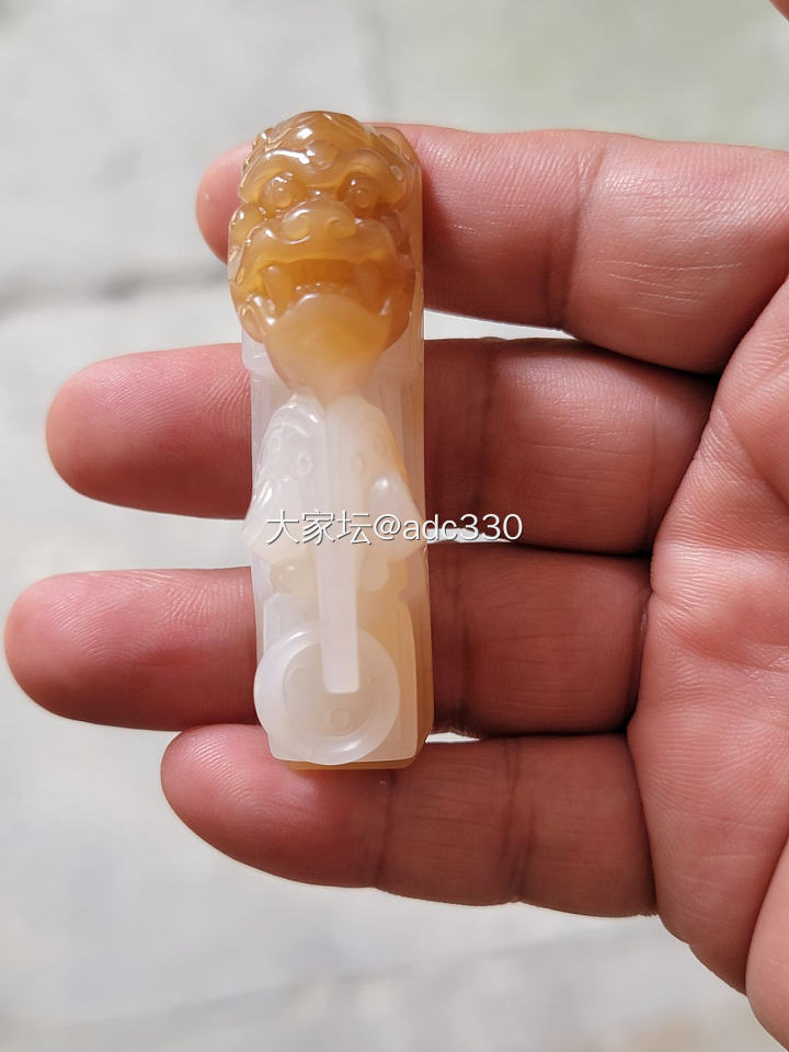 瑞兽_和田玉