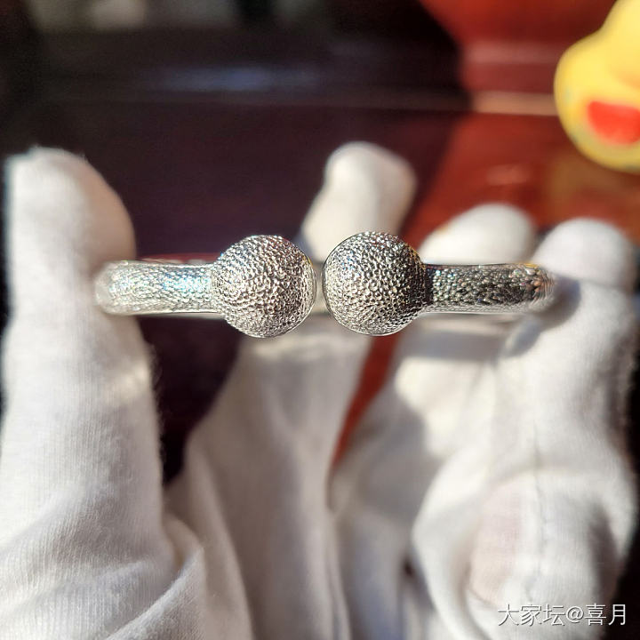 老宝成 小鸟枇杷珍珠底半蒜_匠人银