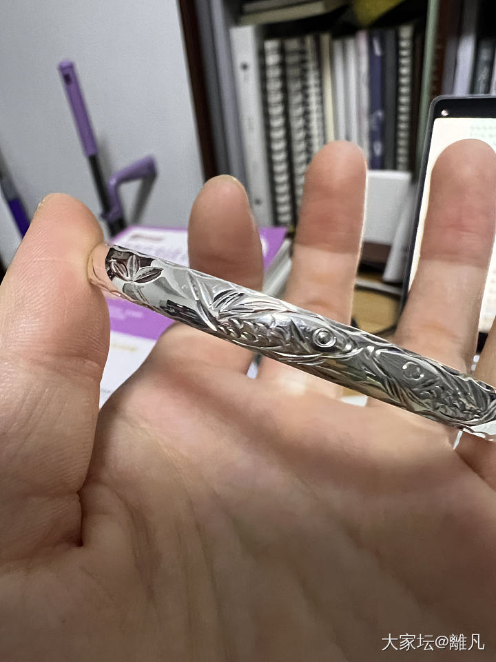 双鱼手镯 不期而遇_银