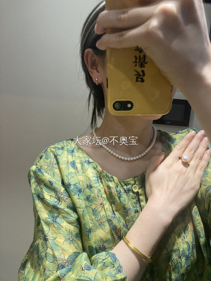 【今日珍珠】6mm极光淡水项链_金穿搭有机宝石珍珠