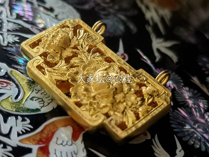 校长家錾刻牡丹锁_福利社金