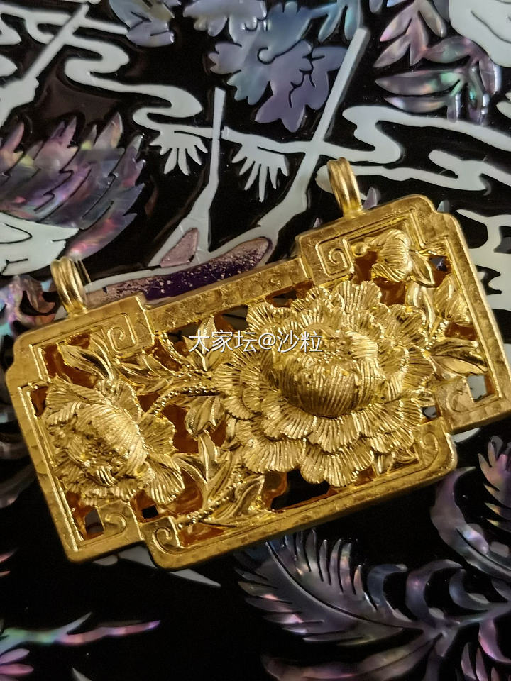 校长家錾刻牡丹锁_福利社金