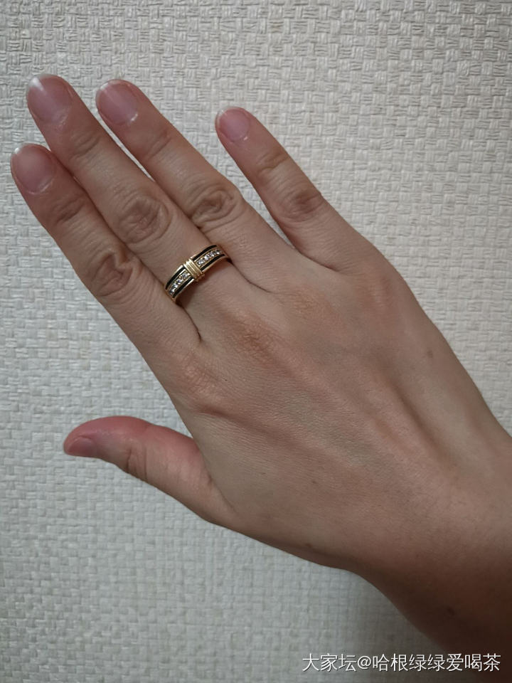 今天戴的手镯和戒指_K金松石银