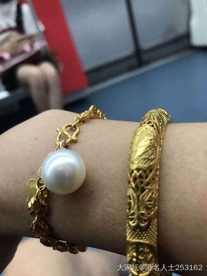 13的澳白配上金是否温柔点了？_珍珠搭配翡翠
