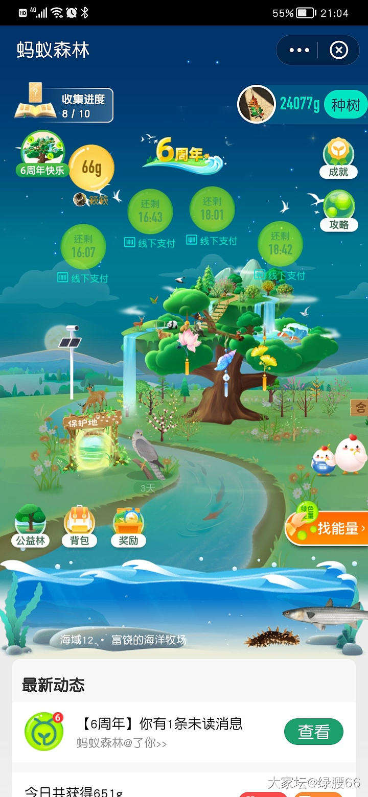 看看陆地的和海里的_支付宝