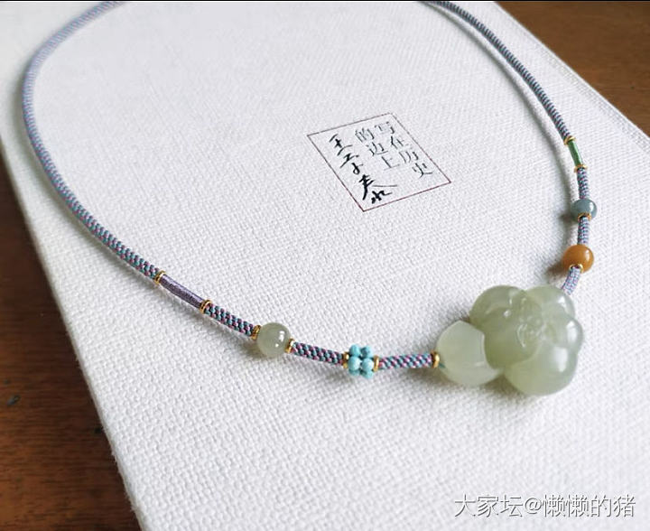 和田玉锁骨链_和田玉