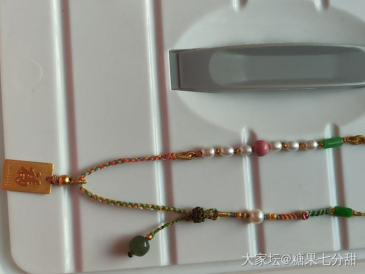 紫金福牌diy编绳。_编绳金