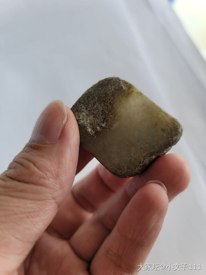 磨了块小莫湾基，大家看看_赌石原石