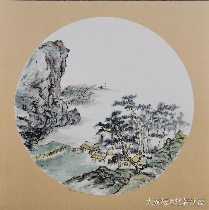 我家毛蛋虽然困的睁不开眼，但还是坚持陪我画画，其他顺带秀秀_国画美食猫