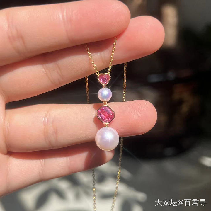 新镶的戒指和吊坠收到啦_镶嵌彩色宝石
