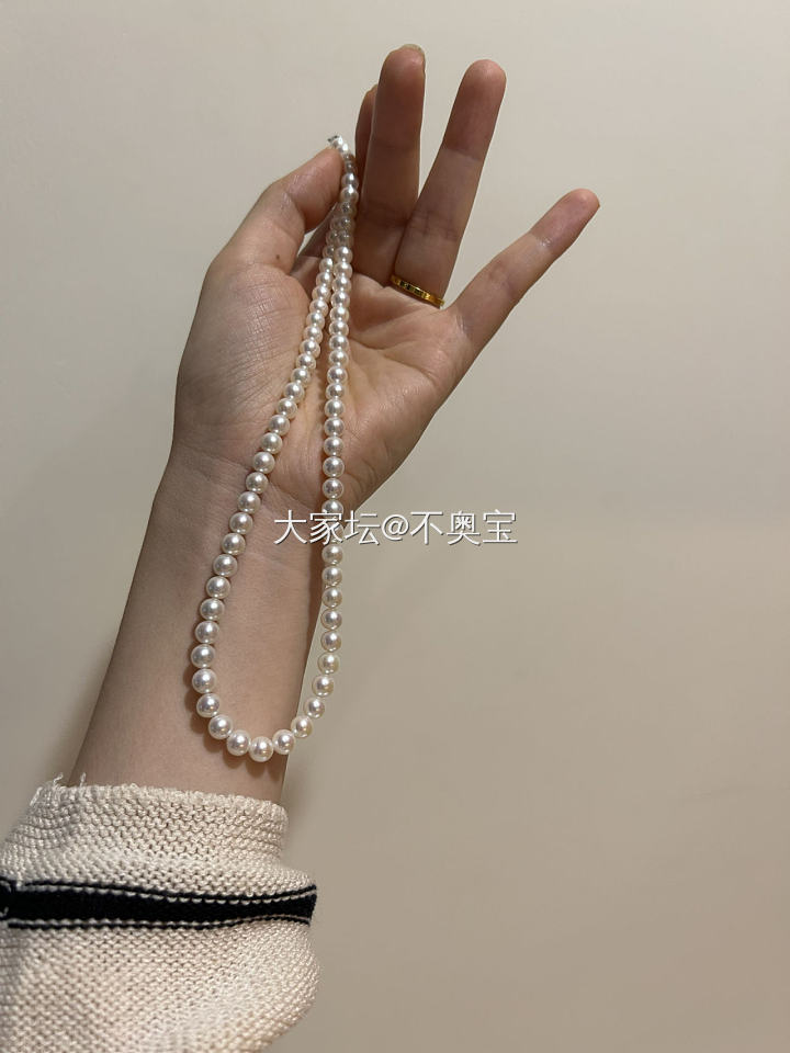 【今日珍珠40】极光淡水毕业了_穿搭珍珠有机宝石