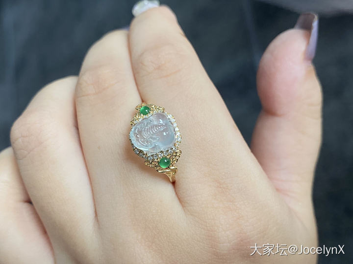 两只翡翠小小小貔貅_戒指翡翠
