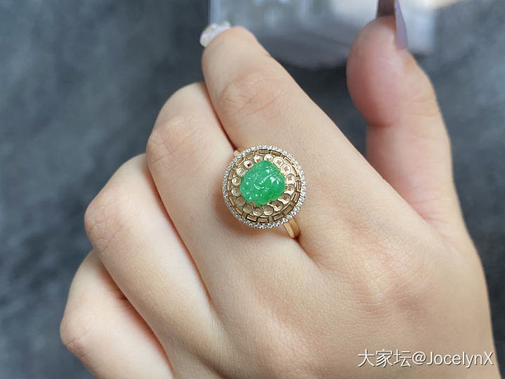 两只翡翠小小小貔貅_戒指翡翠