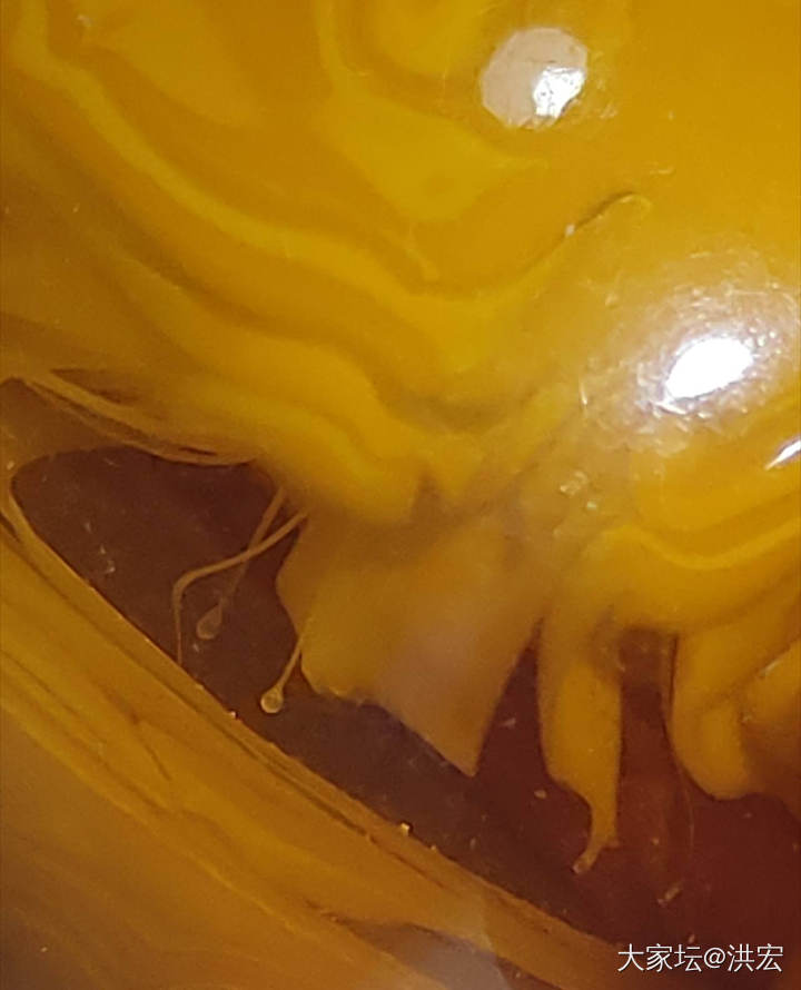 西亚蜜蜡之雪山蜜蜡暨金沙现象在鉴定中运用