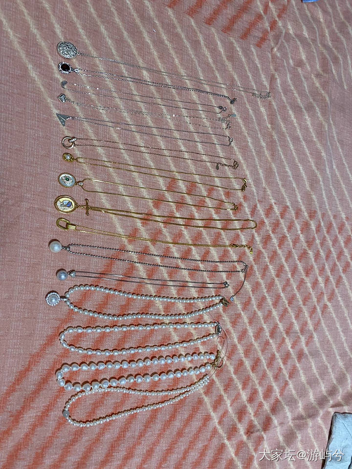 好多项链所以DIY了个收纳挂_有机宝石金银