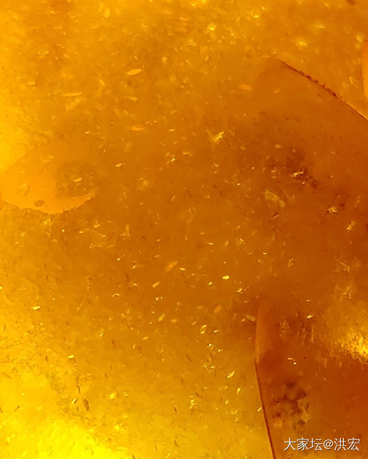 西亚蜜蜡之雪山蜜蜡暨金沙现象在鉴定中运用