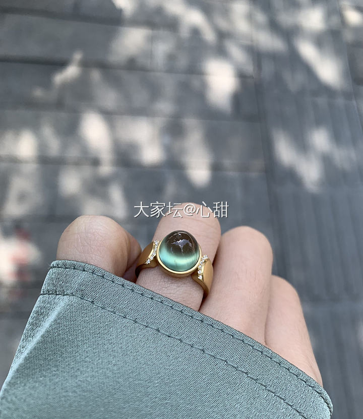 忙碌的一天_葡萄石戒指