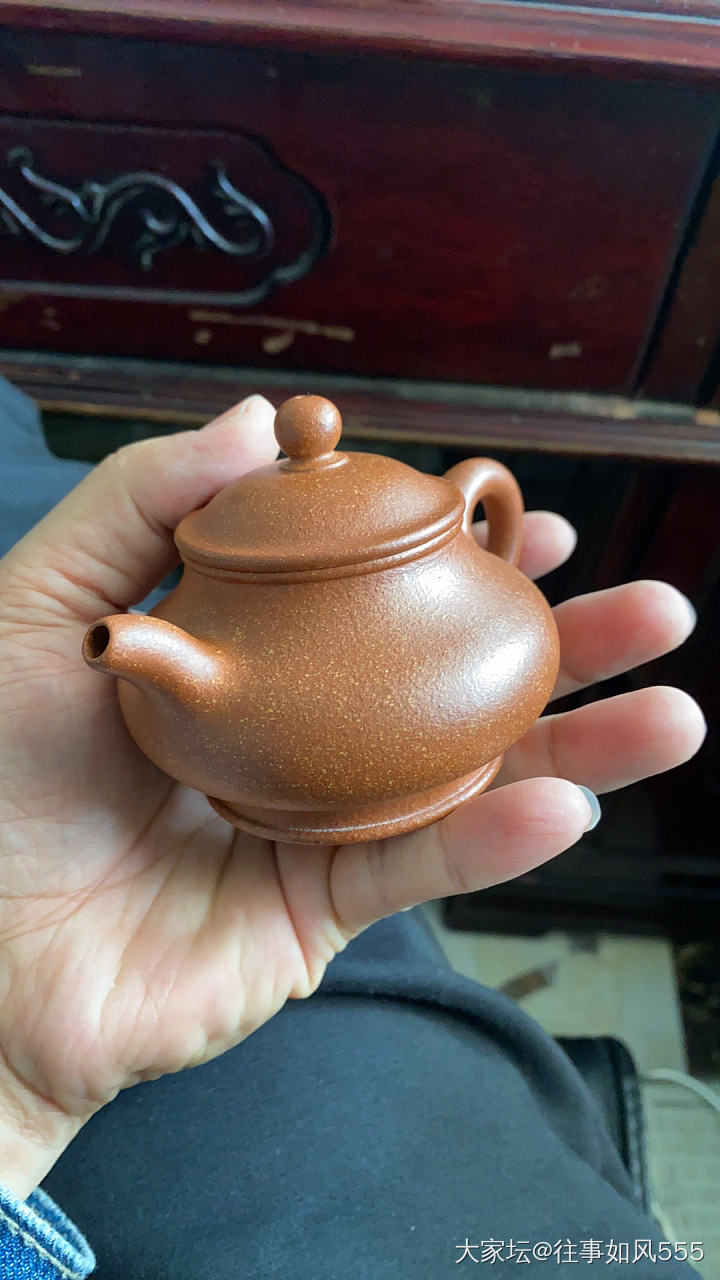 刚入手一把小品宝山红降坡全亲工潘壶分享一下_陶瓷茶具