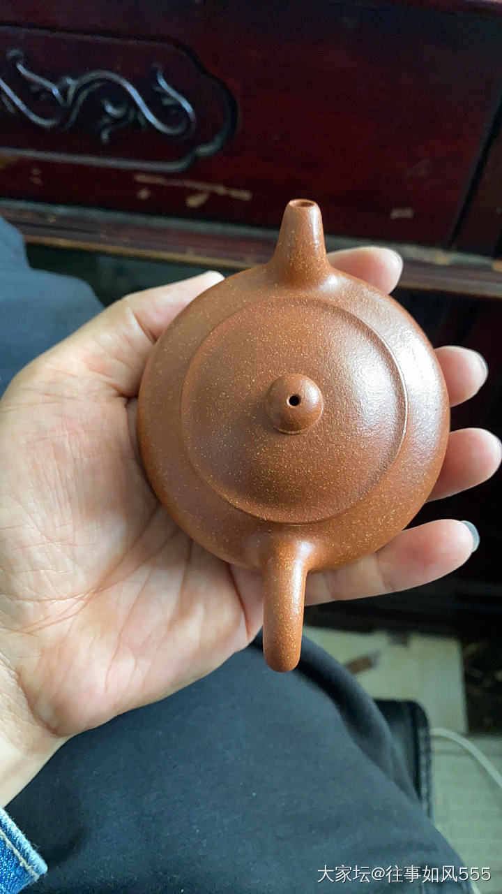 刚入手一把小品宝山红降坡全亲工潘壶分享一下_陶瓷茶具