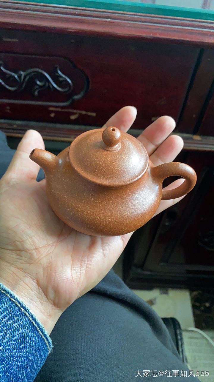 刚入手一把小品宝山红降坡全亲工潘壶分享一下_陶瓷茶具