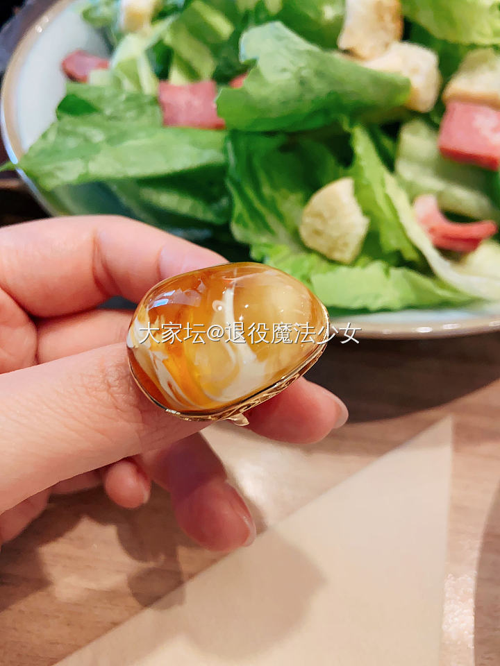 像蜜糖，甜蜜会发光_戒指珠串琥珀蜜蜡