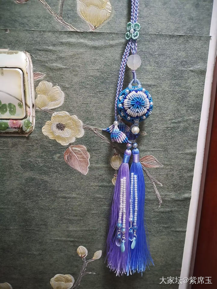 近期做的几个简单的包挂，车挂香囊_编绳